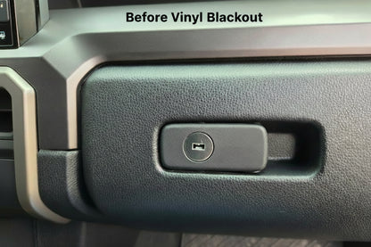 2024+ Glove Box Key Vinyl Blackout