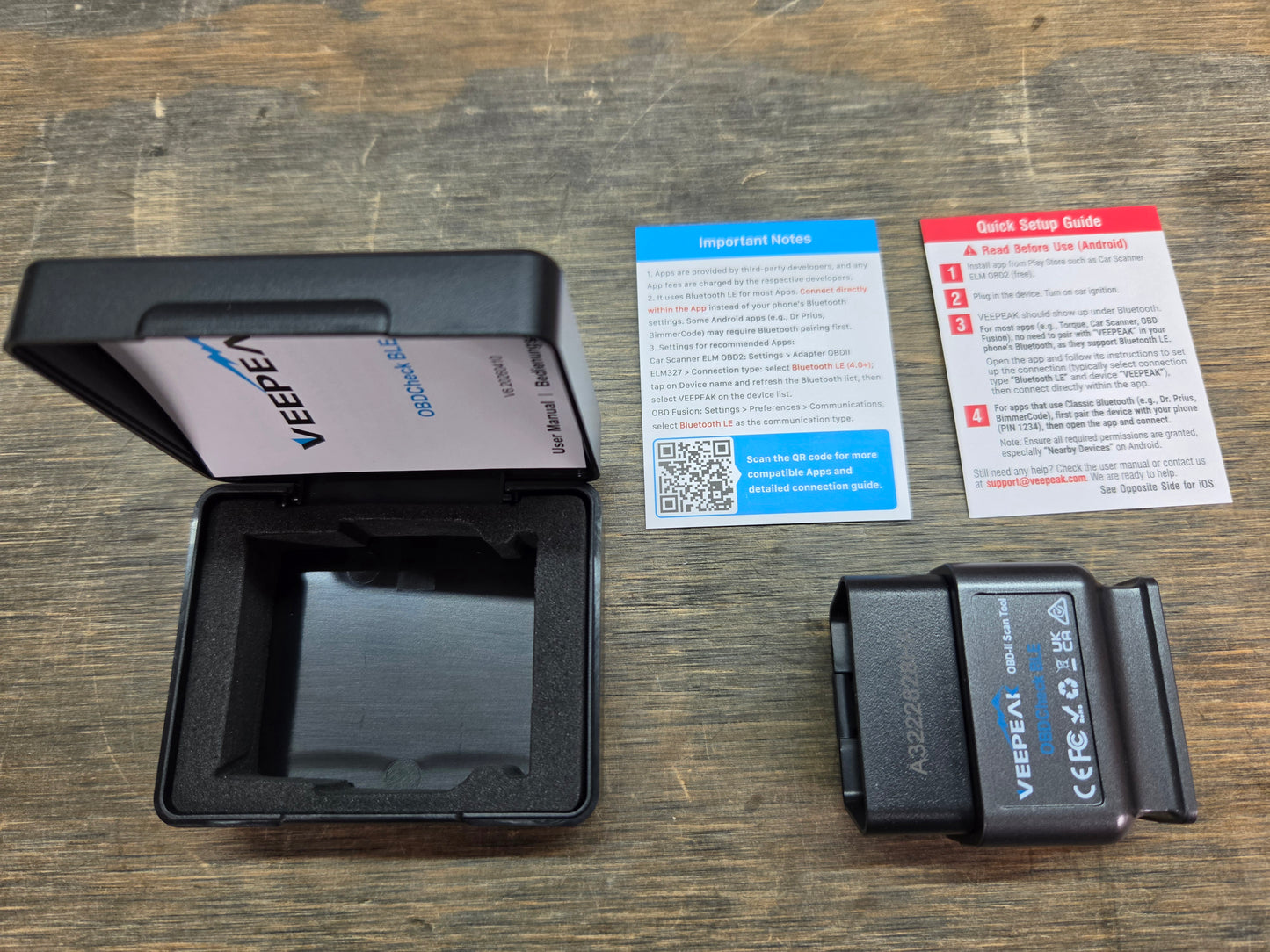 Veepeak OBDCheck BLE Bluetooth OBD II Scanner